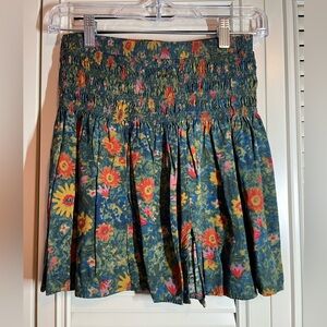 NATURAL LIFE A-Line Skirt with Floral Design